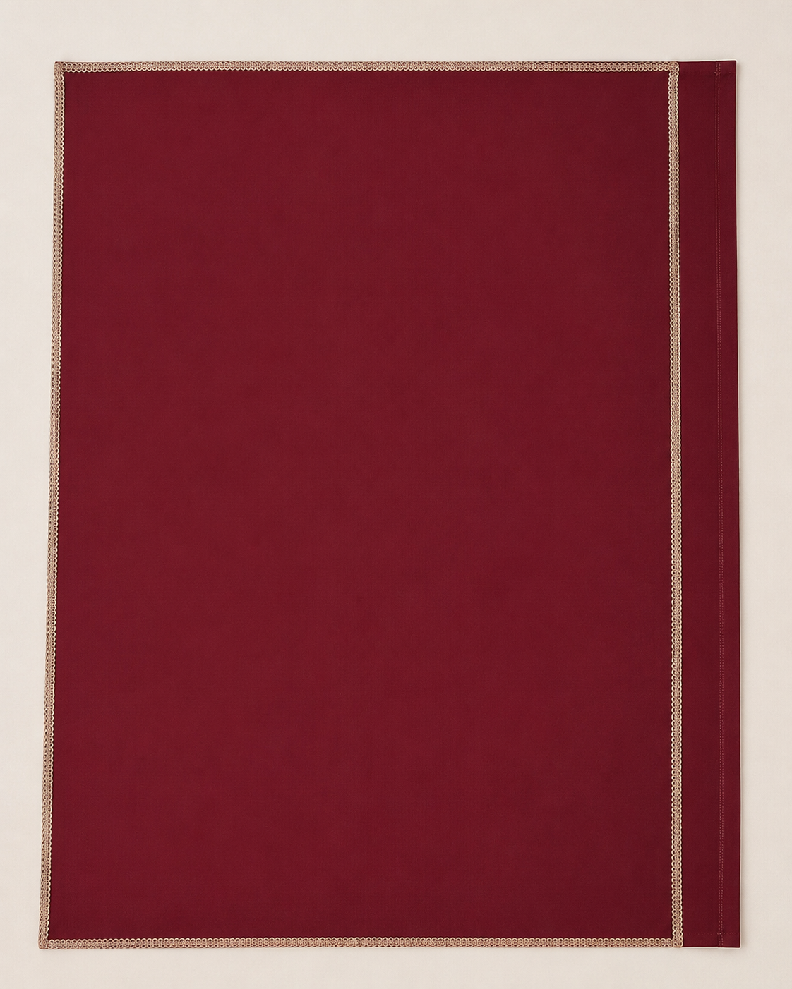 Maroon Georgette Saree with Rose Gold Border