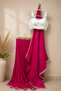 Tussar Silk Saree with Silver Boarder