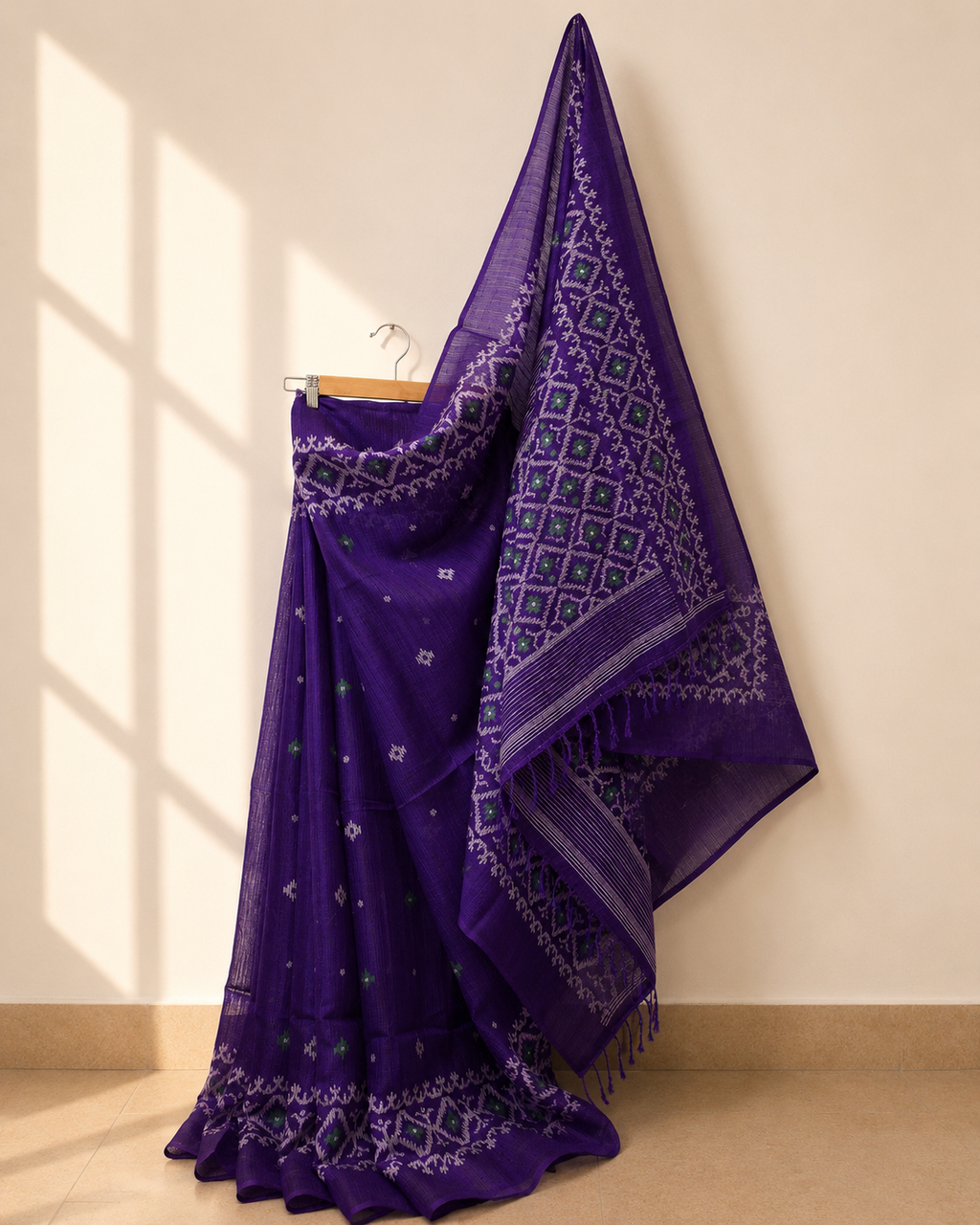 Matka Silk Jamdani Saree