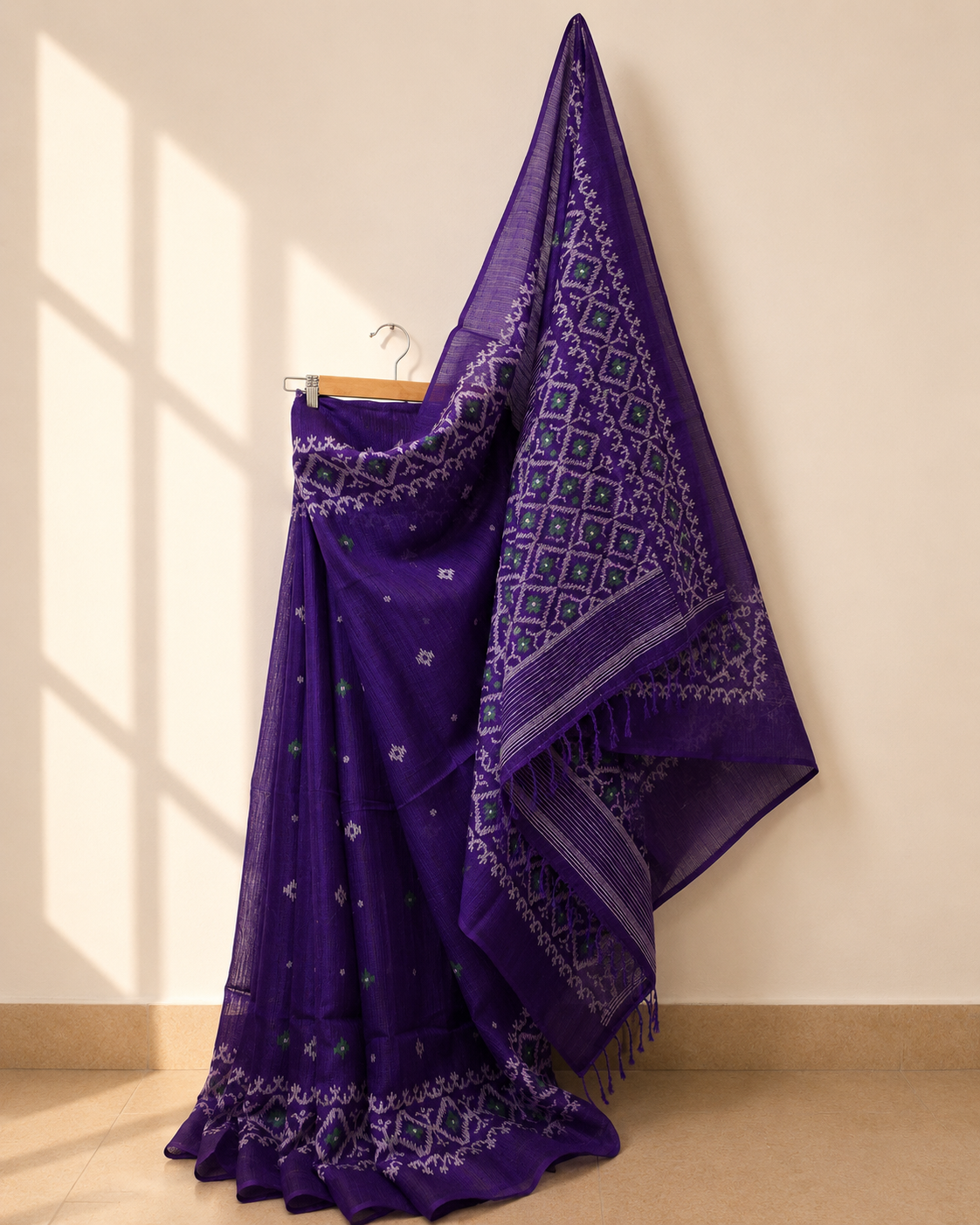 Matka Silk Jamdani Saree