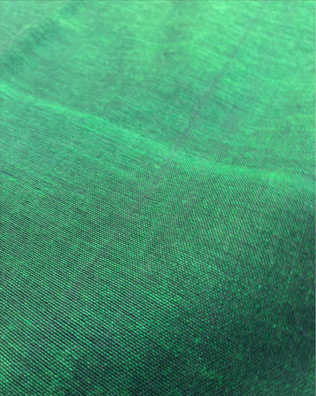 Bottle Green Katia Ghicha Khadi Saree with Antique Bronze-Gold Pallu