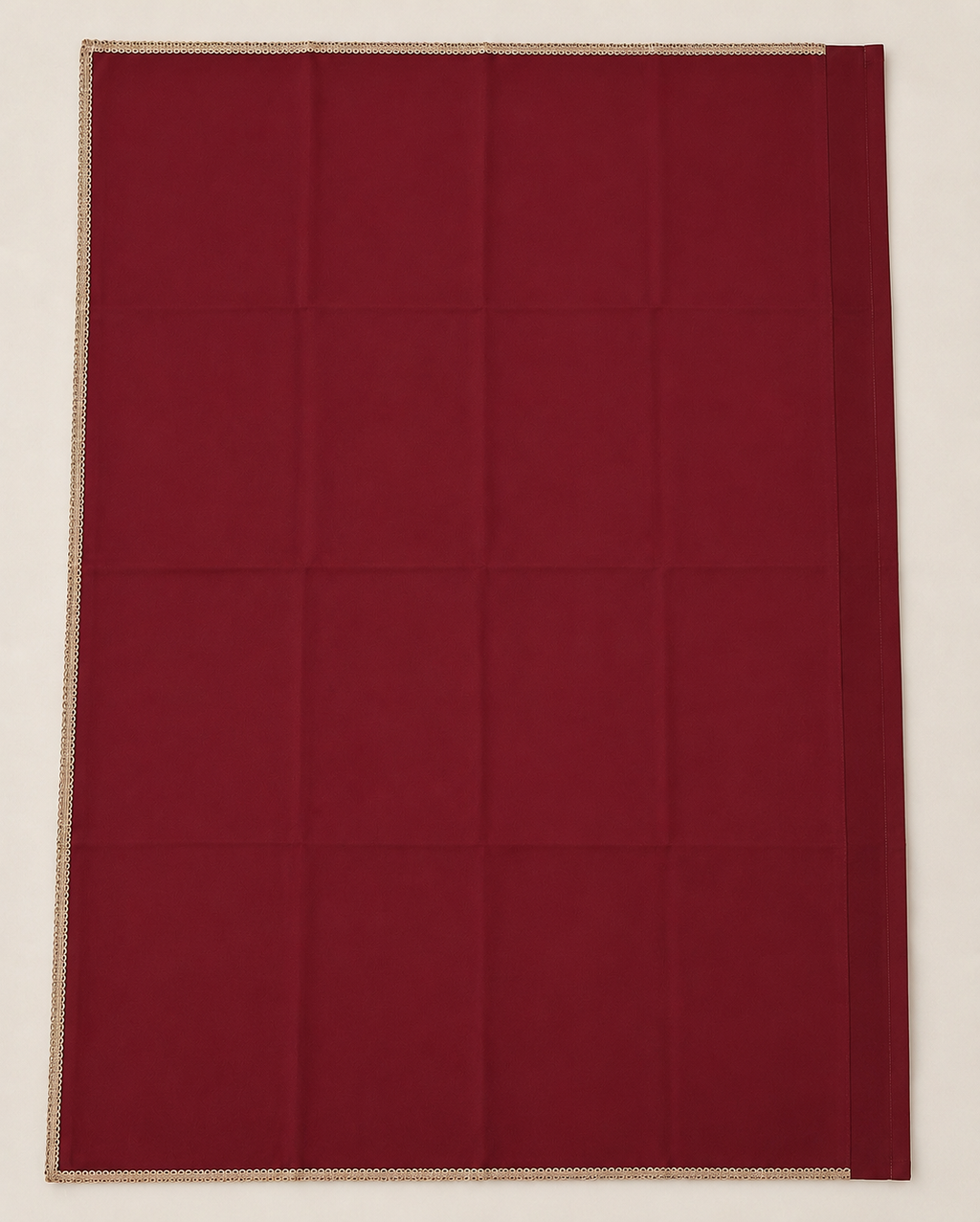 Maroon Georgette Saree with Rose Gold Border
