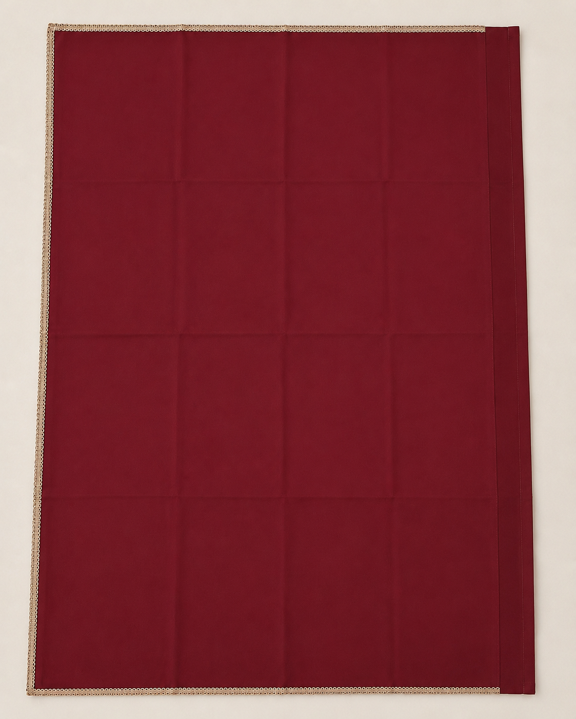 Maroon Georgette Saree with Rose Gold Border