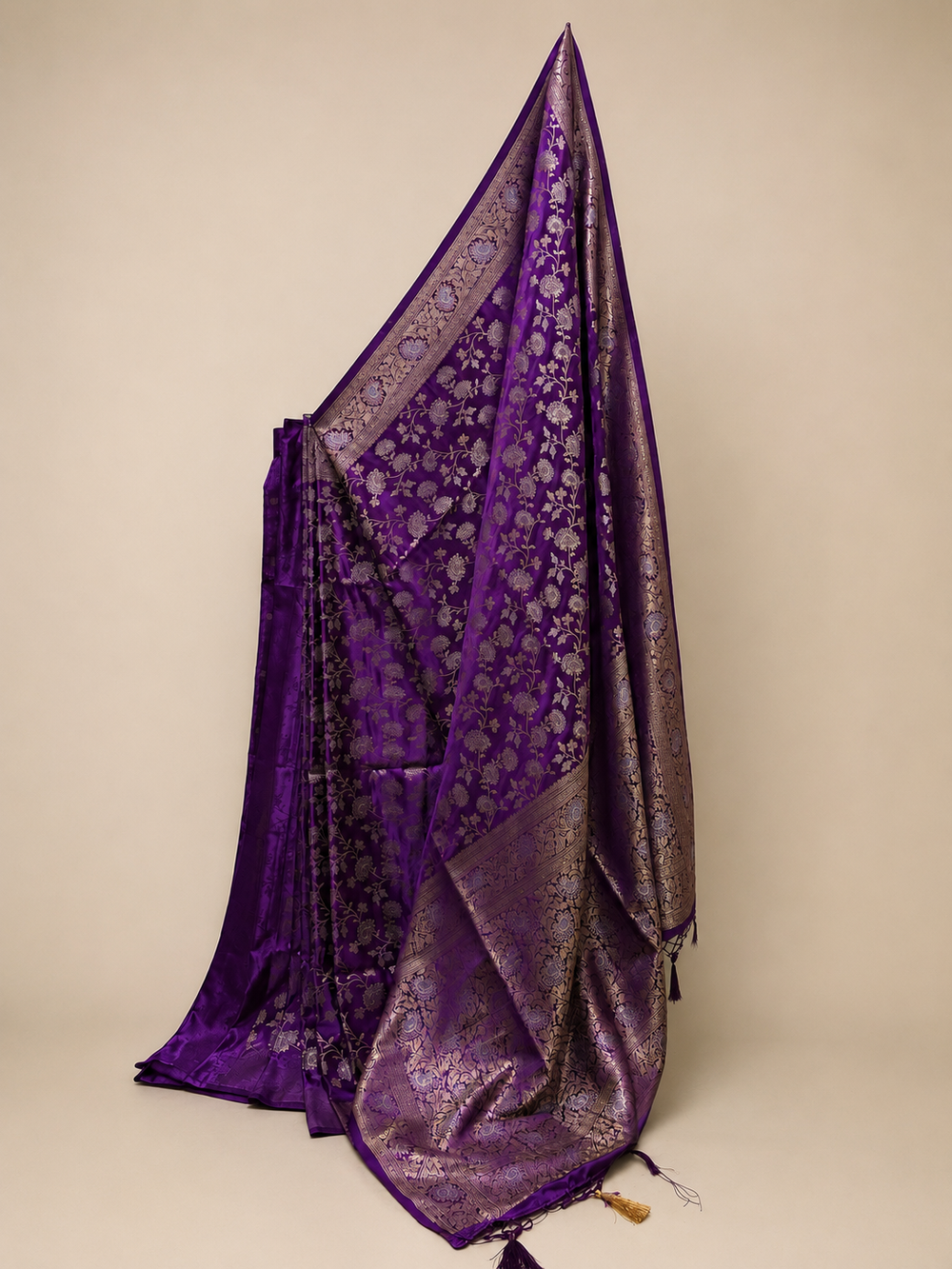 Manguri Silk Saree with Banarasi Zari Work