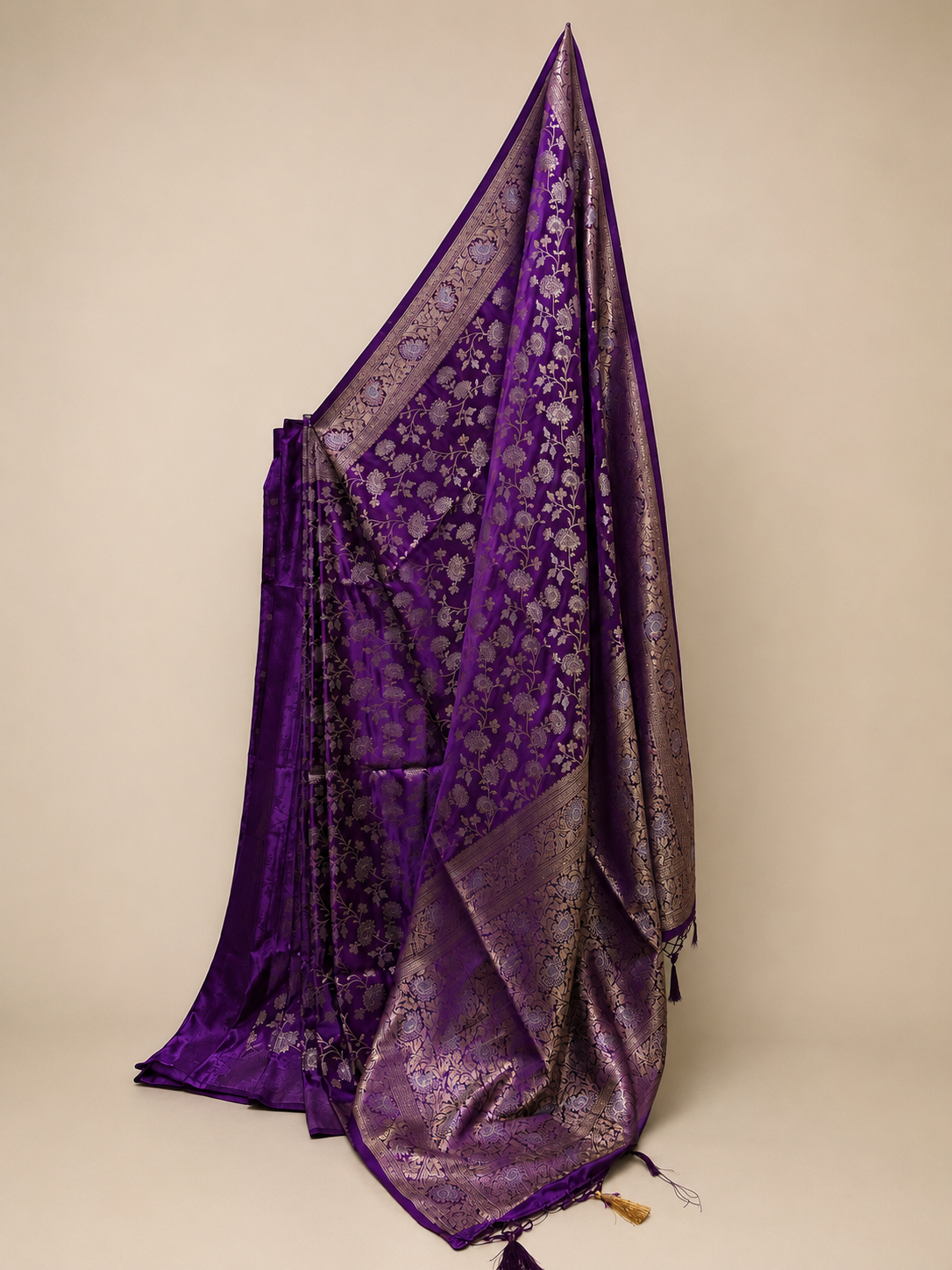 Manguri Silk Saree with Banarasi Zari Work