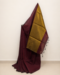 Nayantara Khadi Saree with Golden Aanchal