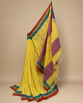 Butter Yellow Chatai Handloom Saree