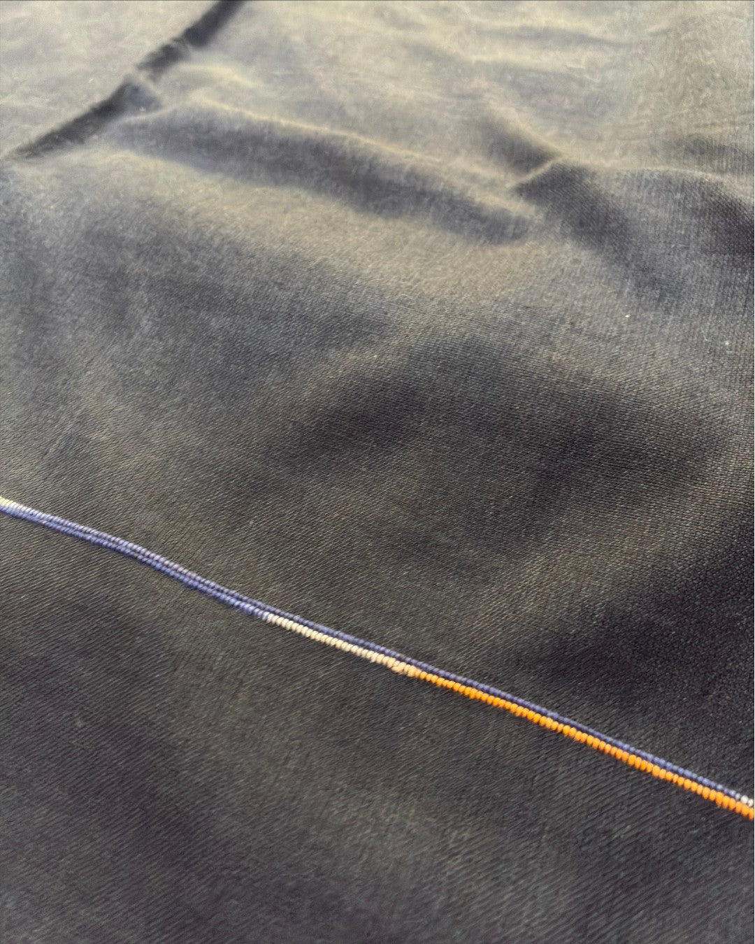 Black Khadi with Multicolour Stripes