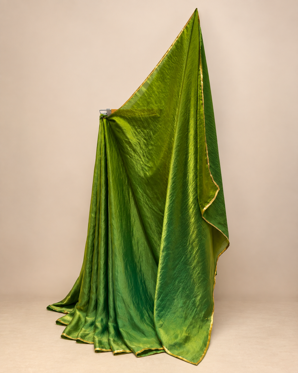 Meadow Elegance Two-Tone Saree