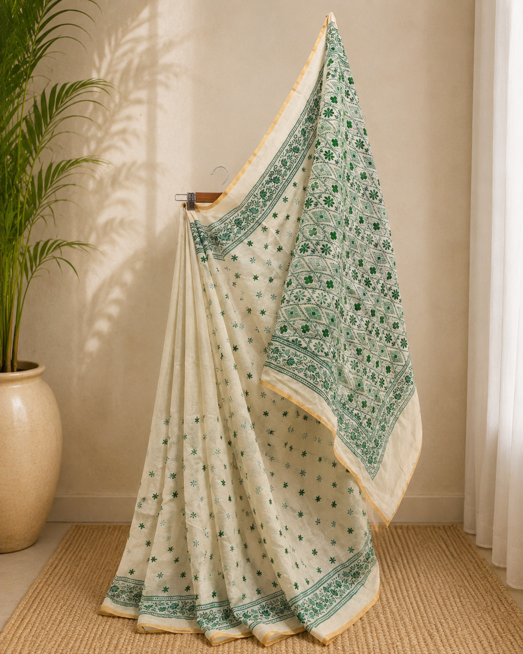 Chanderi Cotton Silk Saree