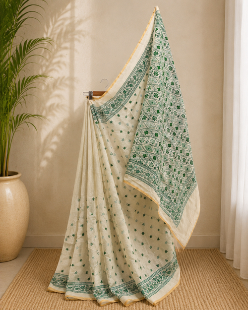 Chanderi Cotton Silk Saree