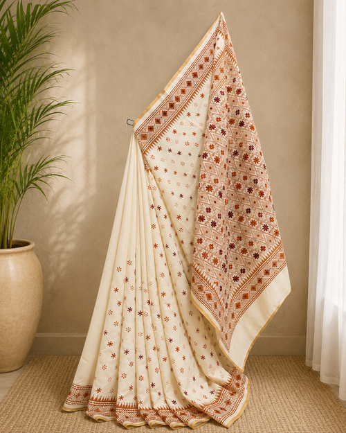 Chanderi Cotton Silk Saree
