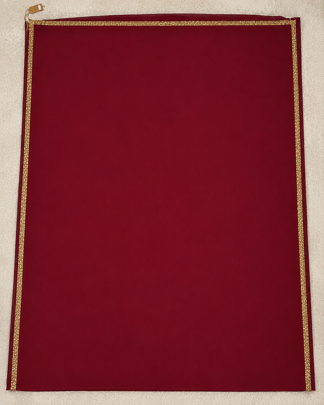 Maroon Georgette Saree with Golden Border
