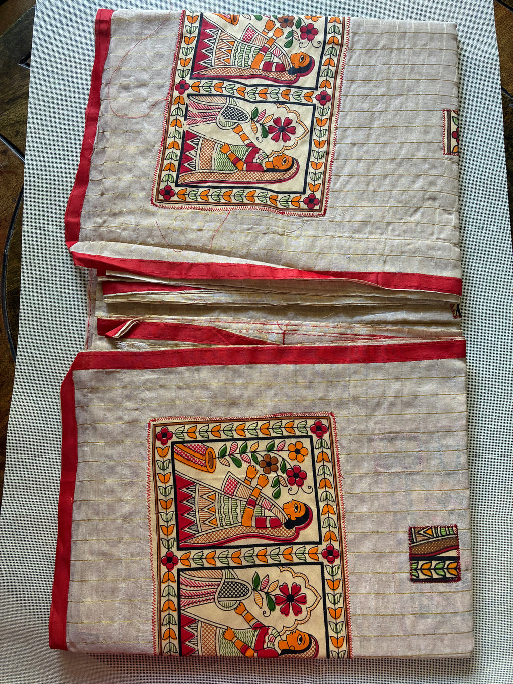 Handcrafted Madhubani Cut Saree