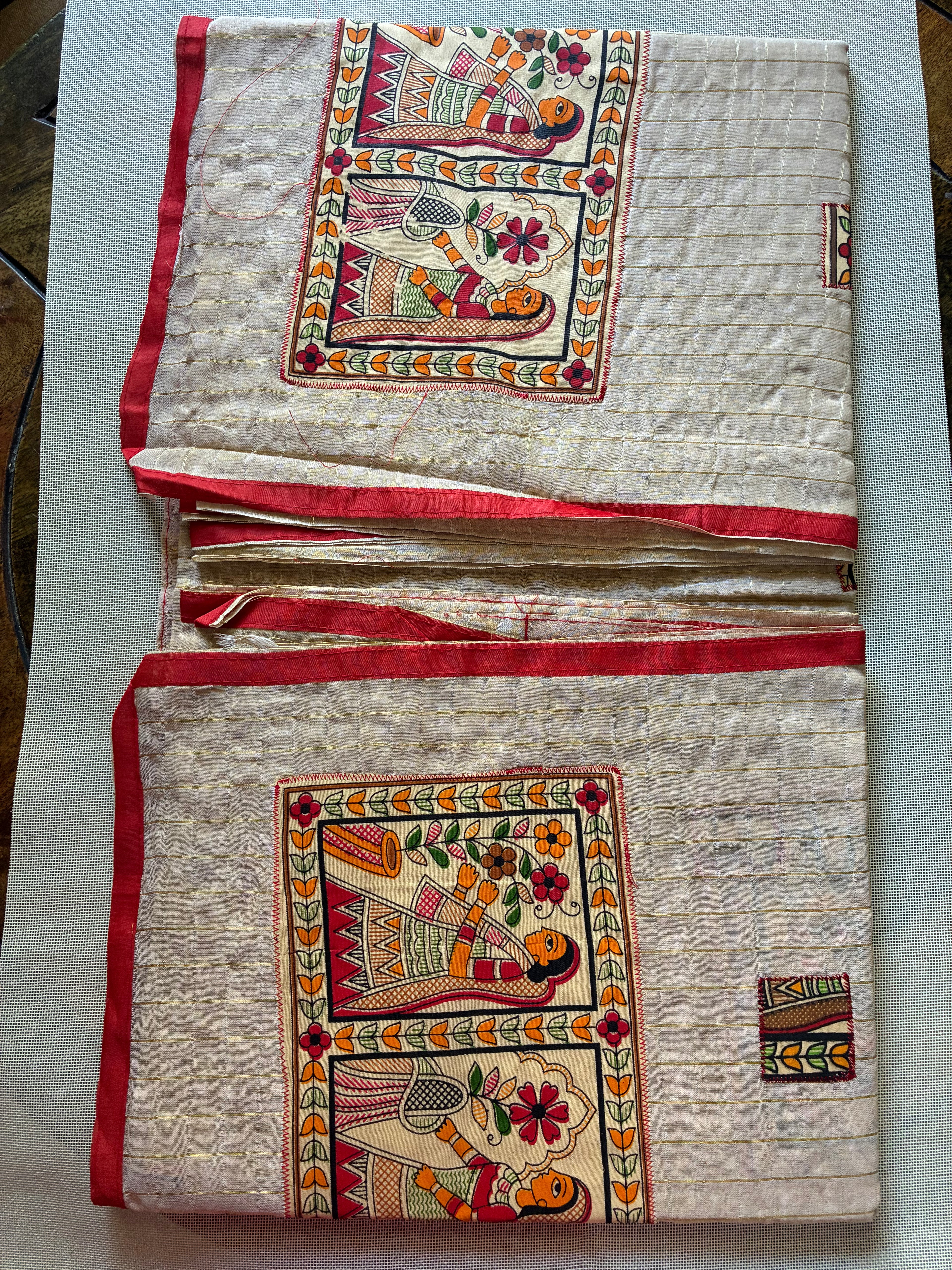 Handcrafted Madhubani Cut Saree