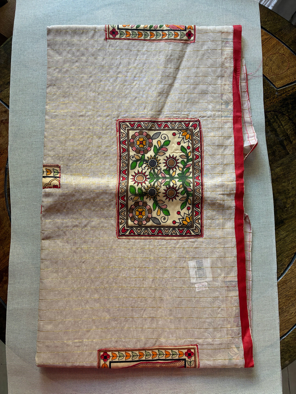 Handcrafted Madhubani Cut Saree