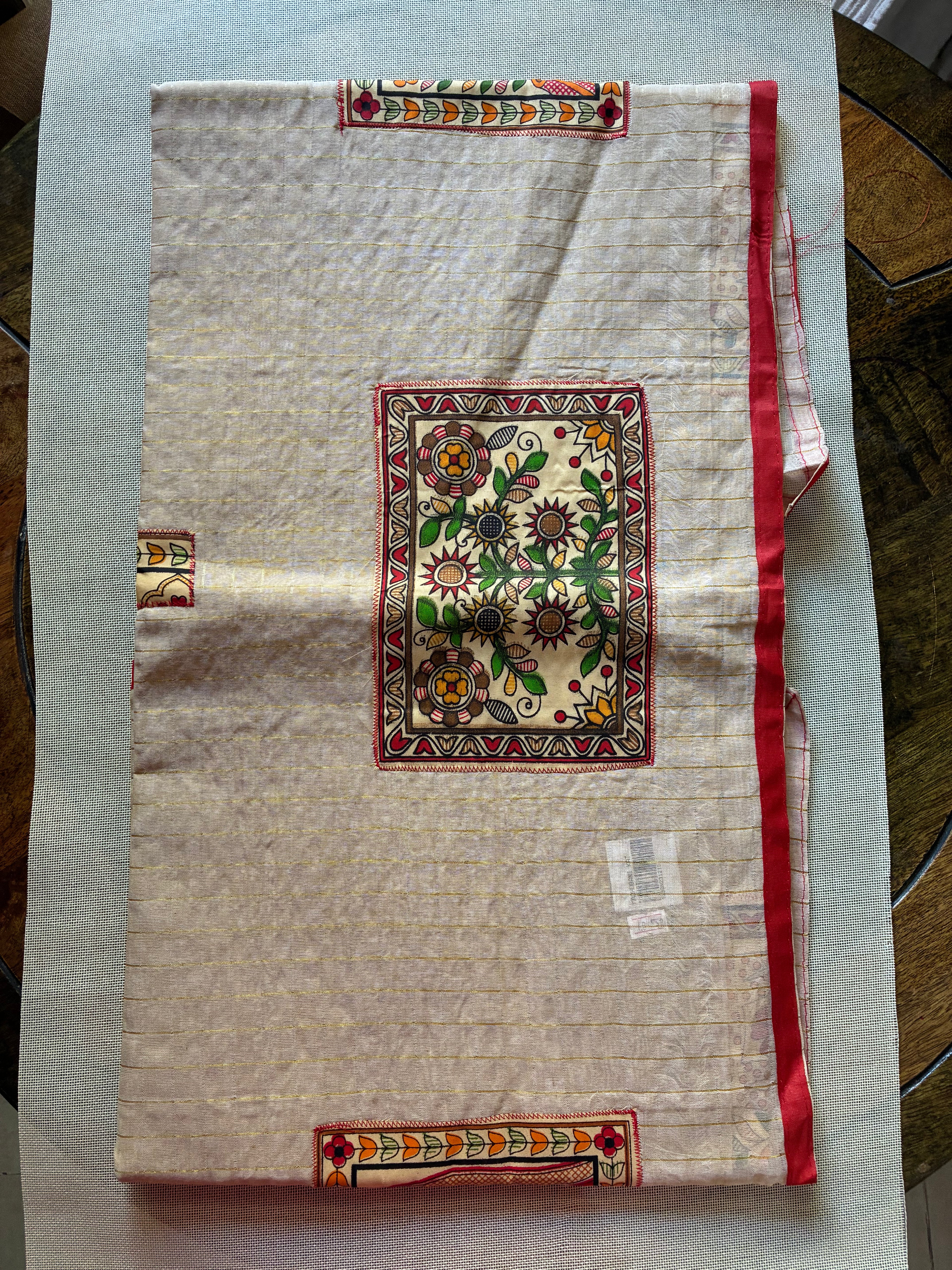 Handcrafted Madhubani Cut Saree