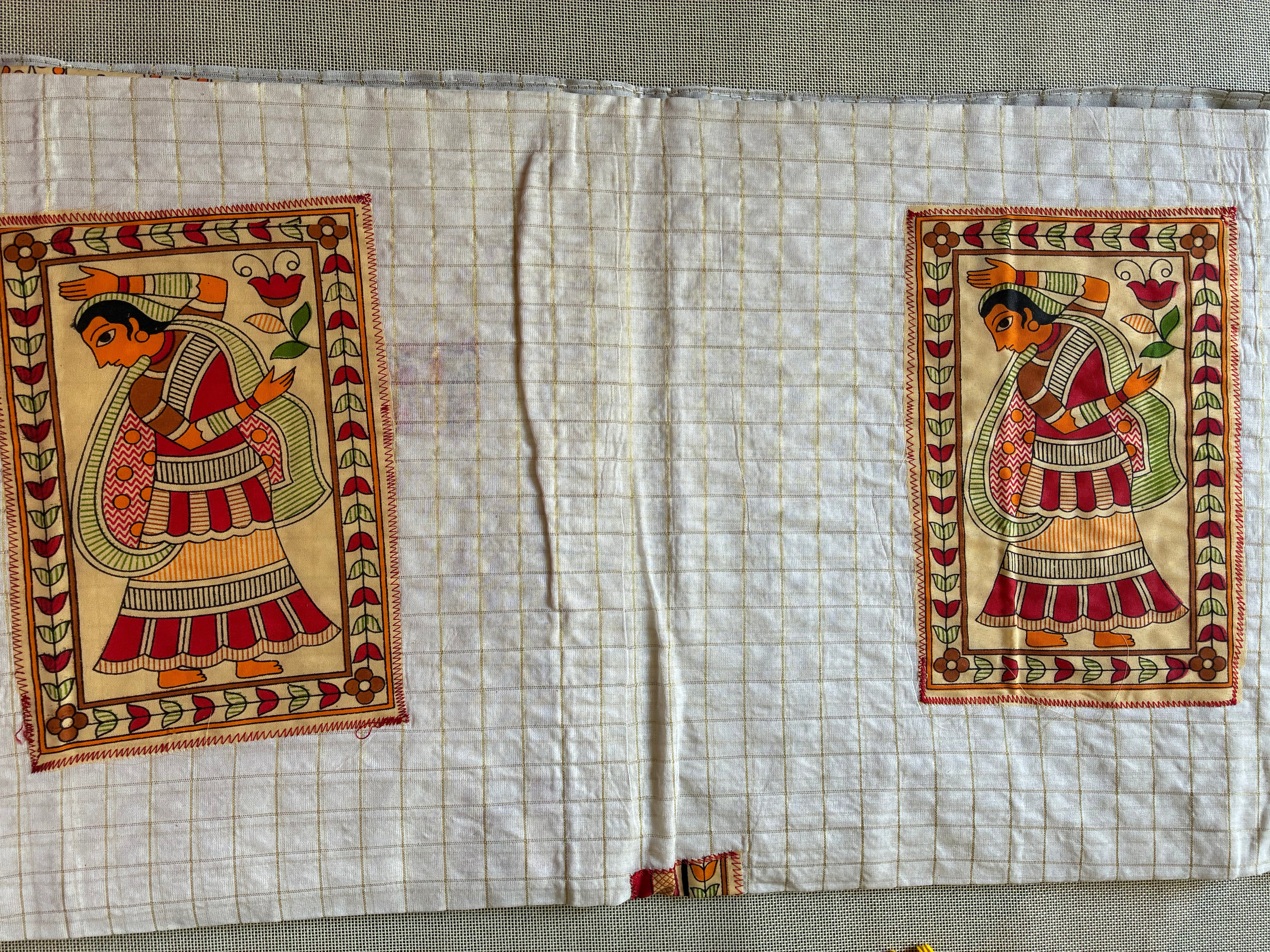 Handcrafted Madhubani Cut Saree