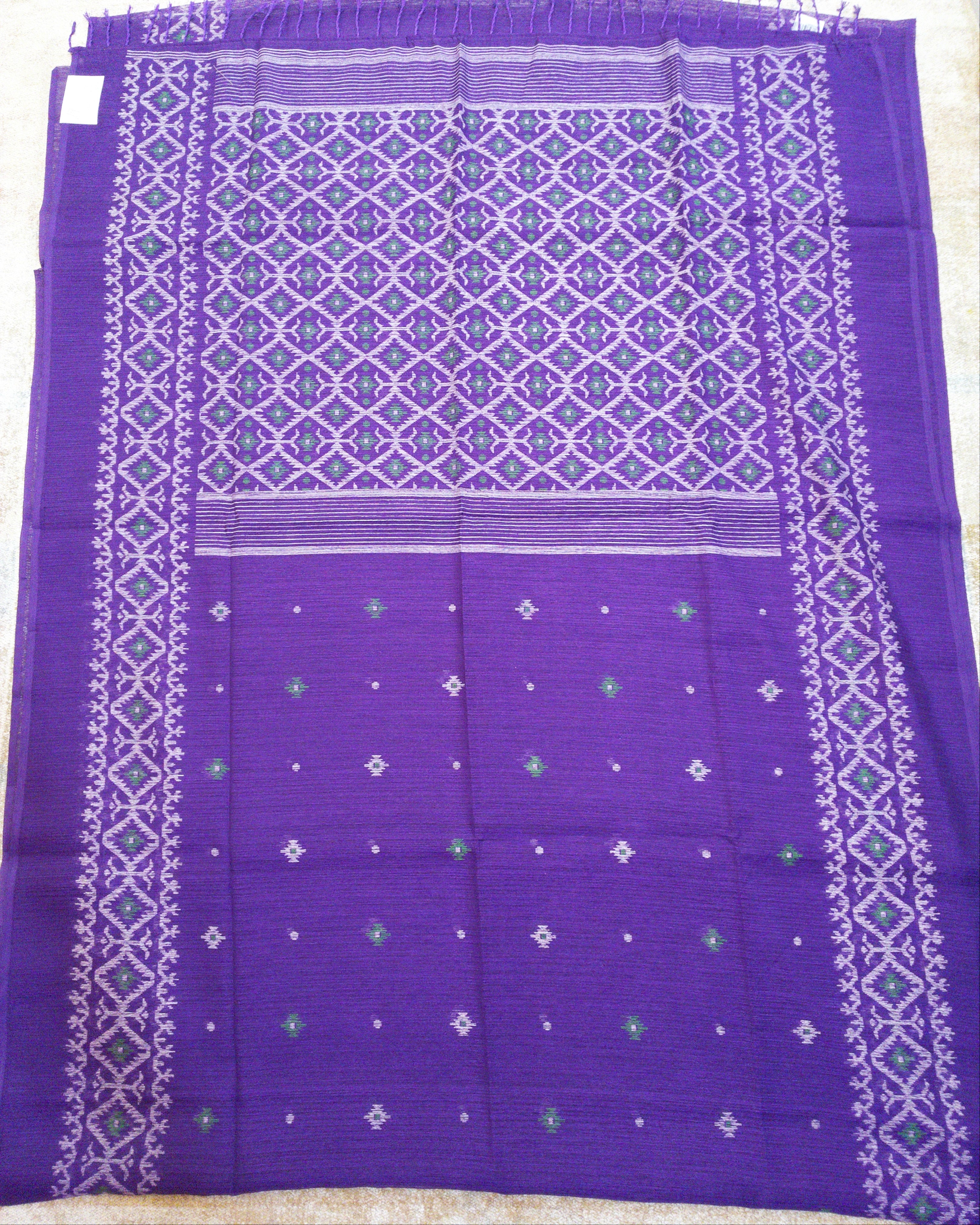 Matka Silk Jamdani Saree