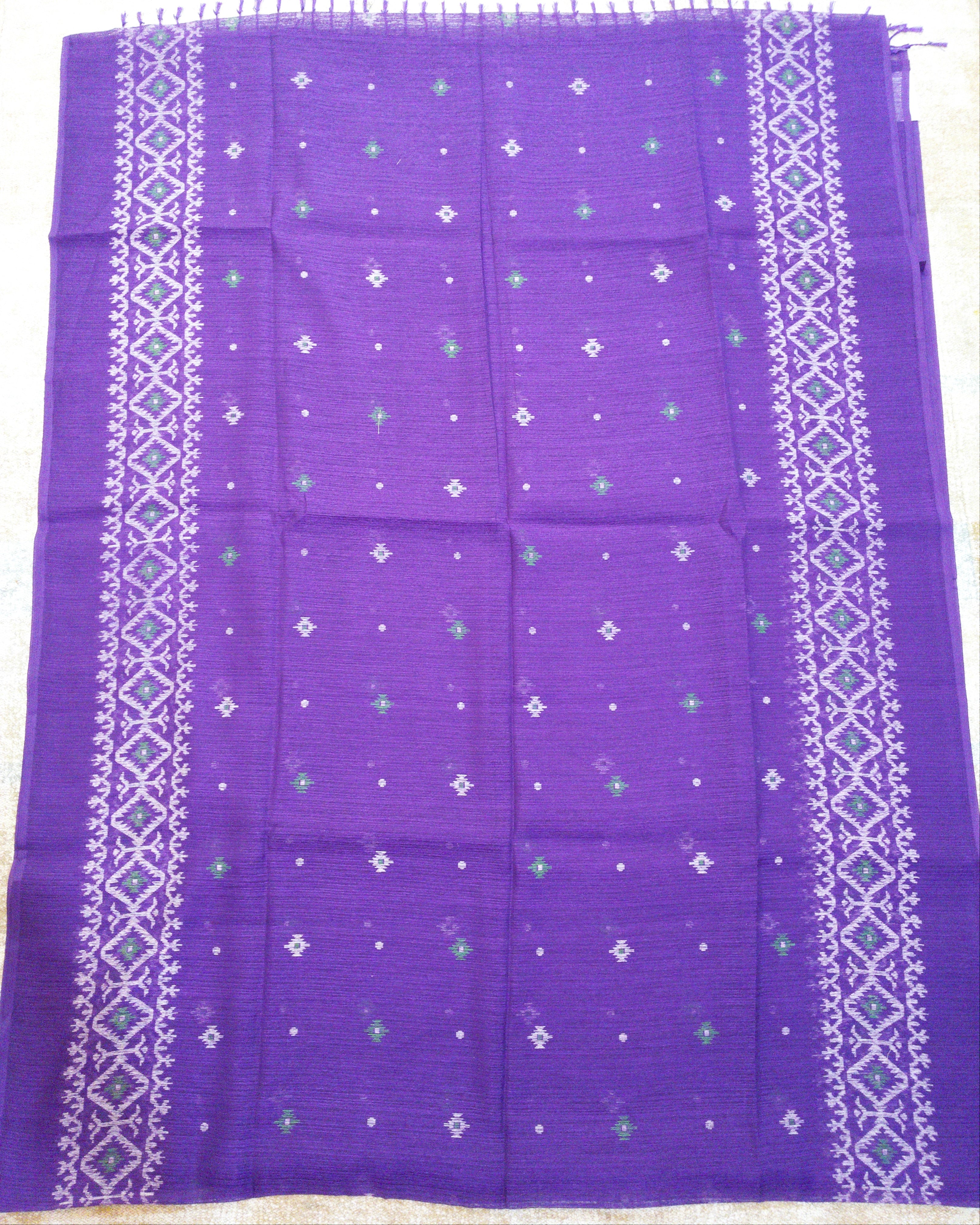 Matka Silk Jamdani Saree
