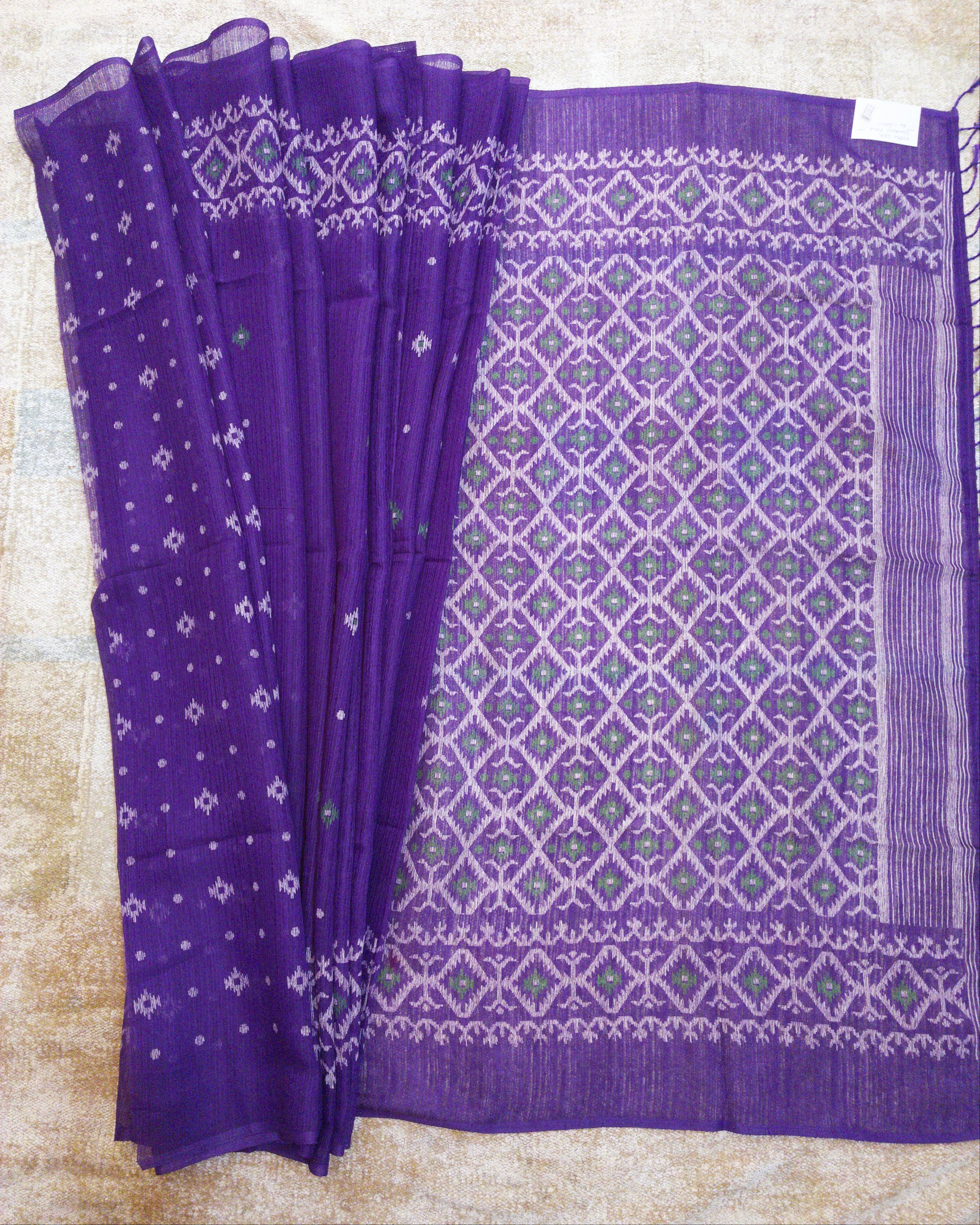 Matka Silk Jamdani Saree