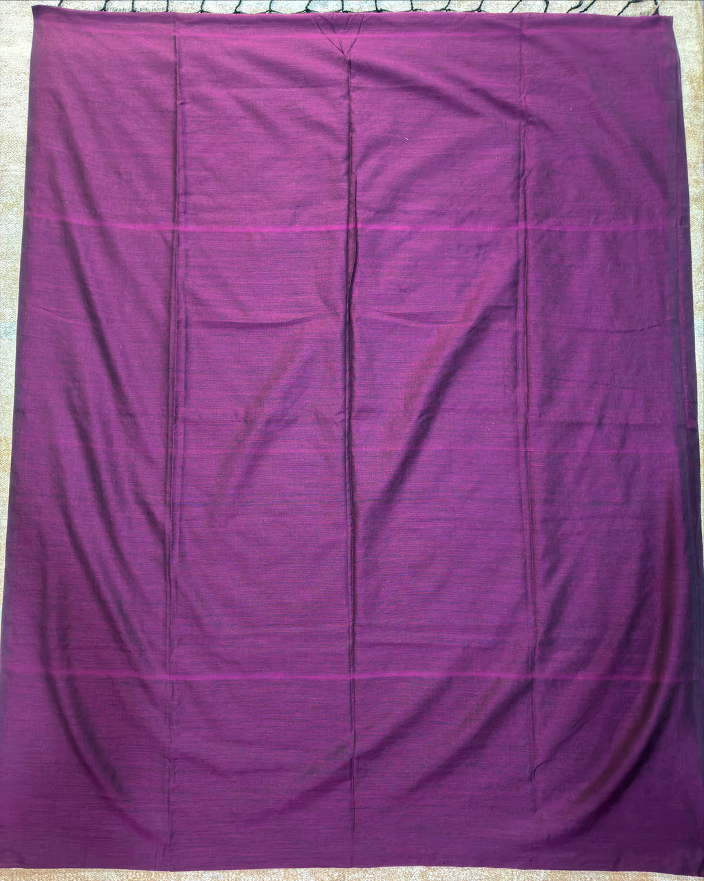 Wine Color Khadi Saree