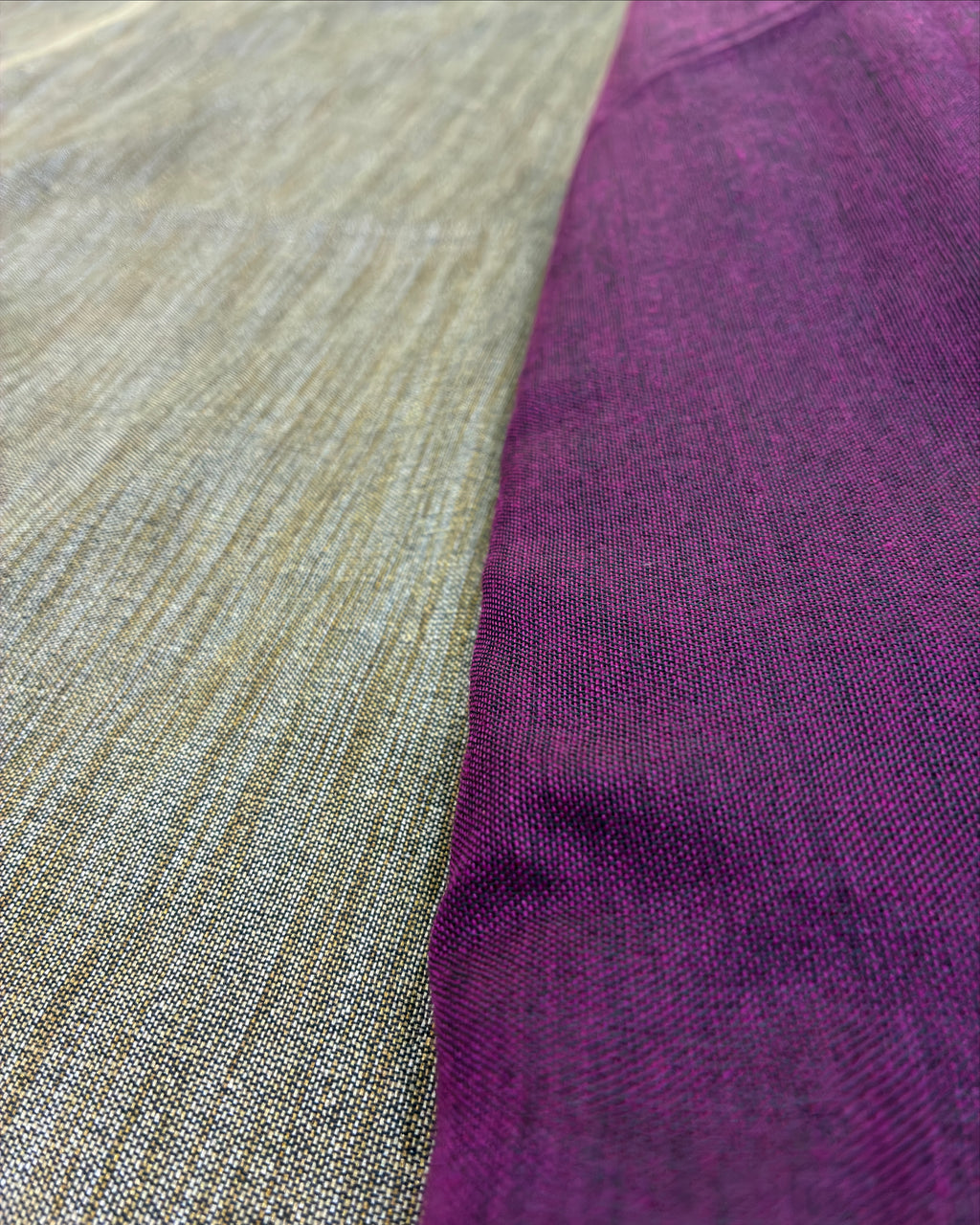 Wine Color Khadi Saree