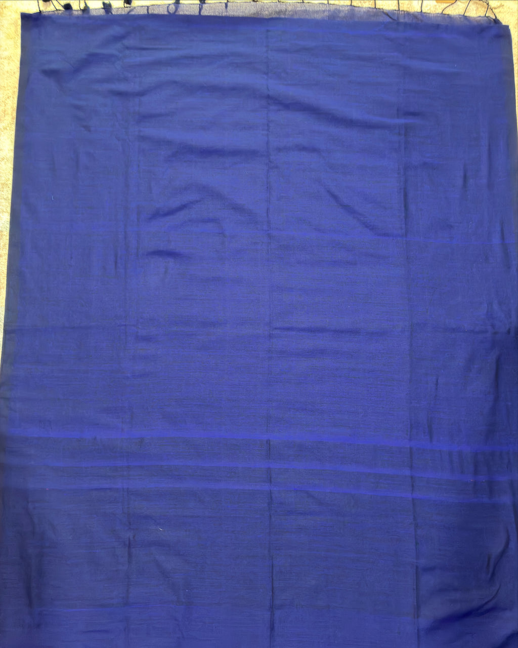 Navy Blue Khadi Saree with Kantha Work BP