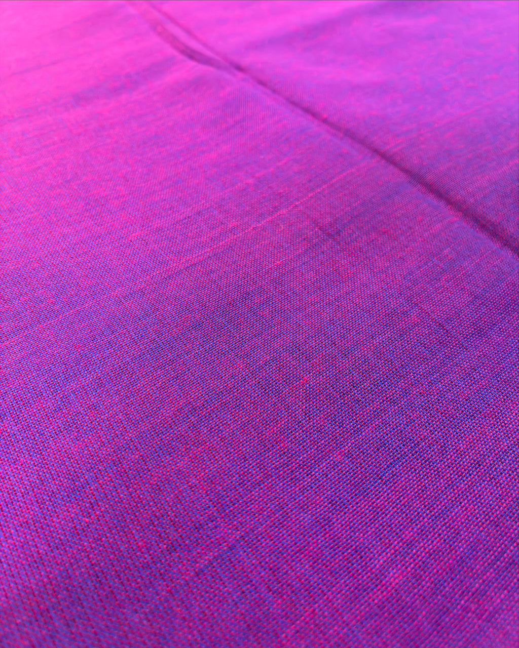 Royal Purple Khadi Cotton Saree with Blouse Piece