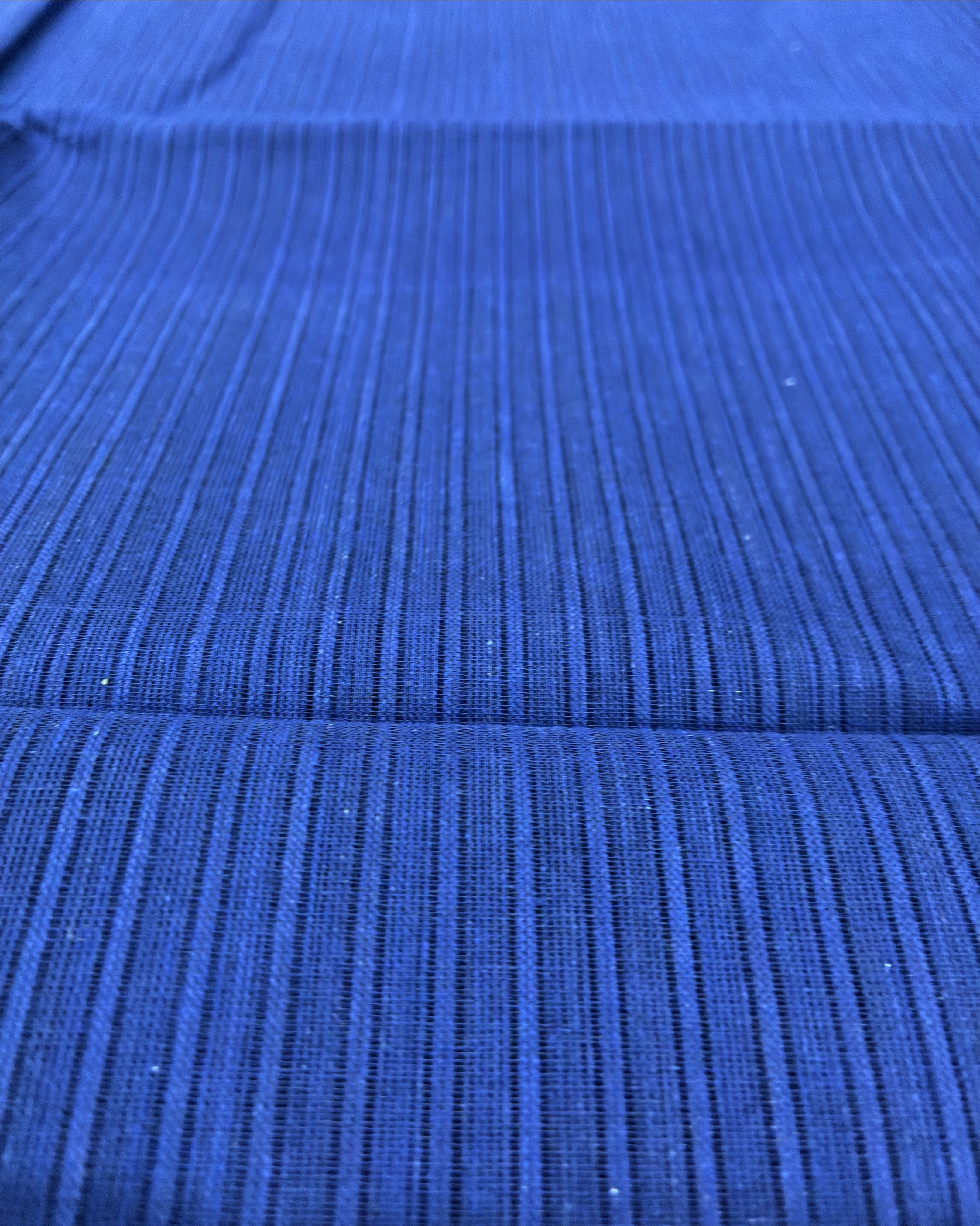 Navy Blue Dhanchora Cotton Saree with Magenta Border
