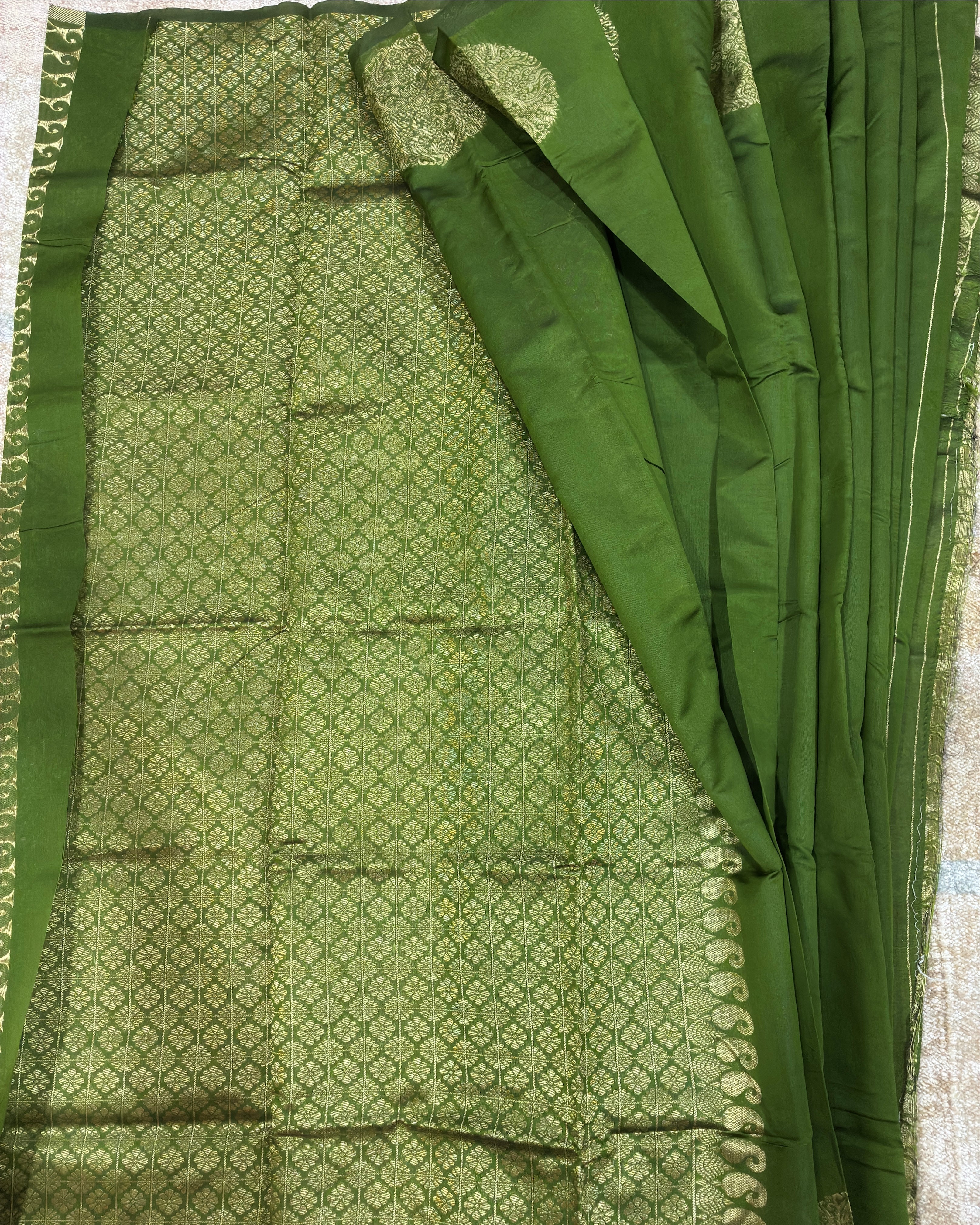Mehendi Noor Silk Saree
