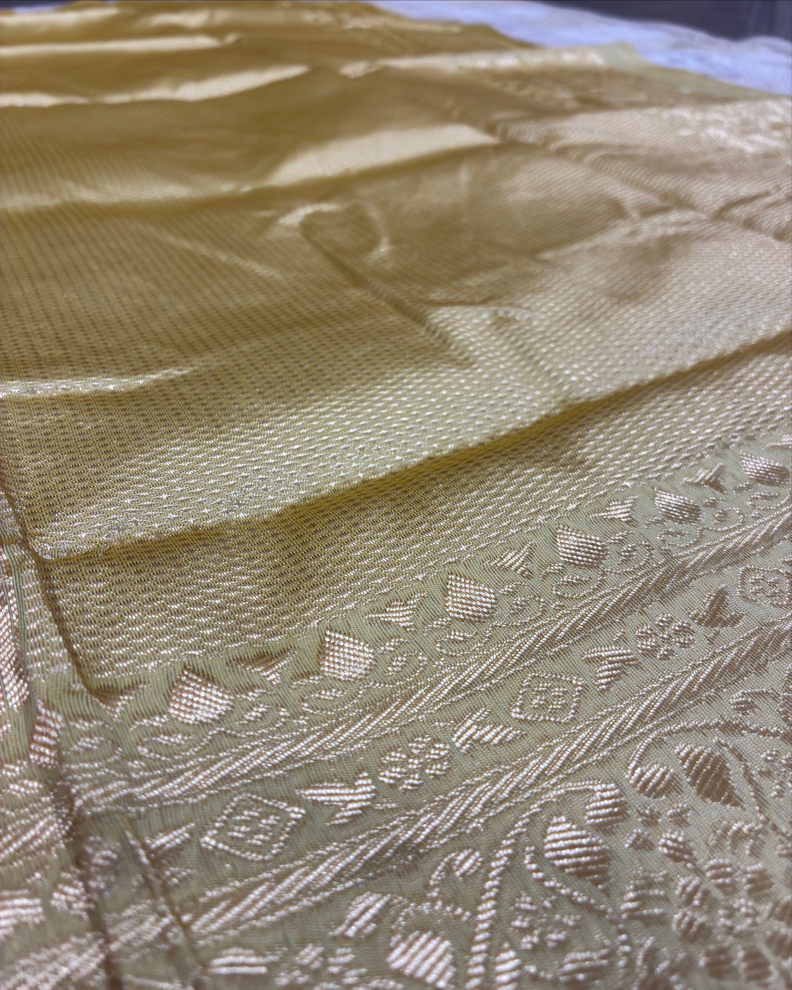Lemon Noor Silk Saree