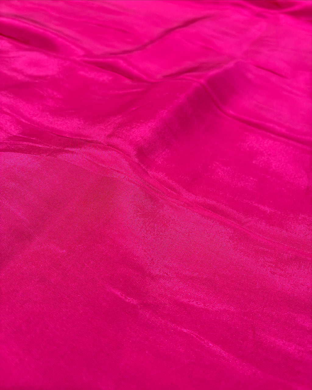 Bright Fuchsia Saree with Broad Golden Lace