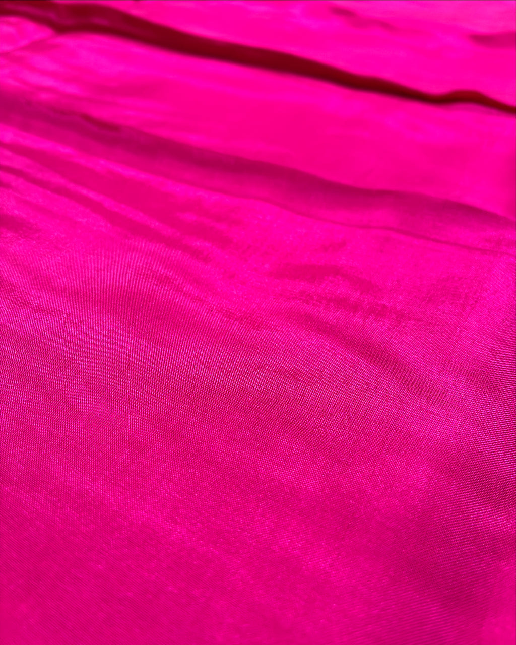 Magenta Saree with Broad Golden Lace