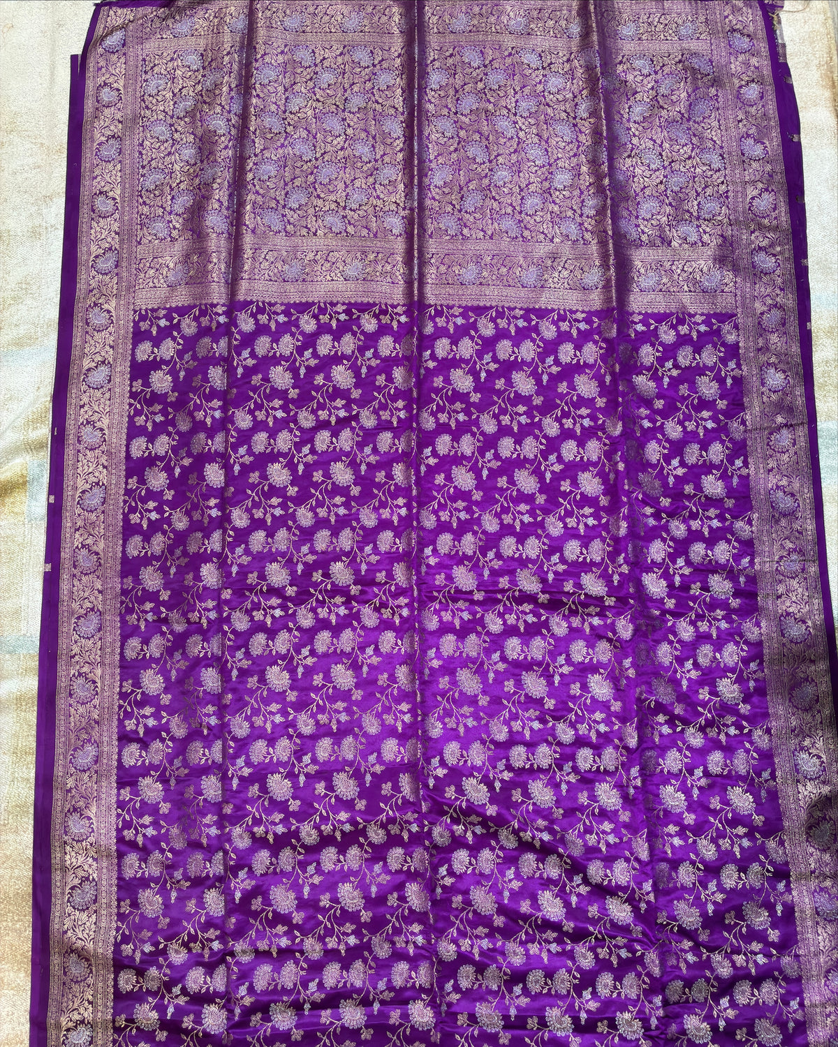 Manguri Silk Saree with Banarasi Zari Work