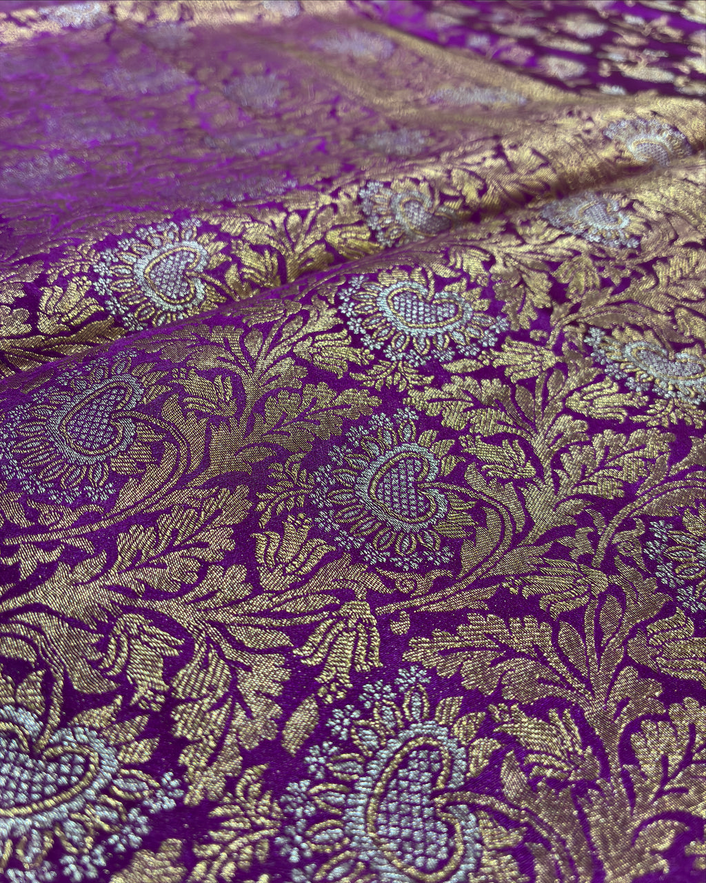 Manguri Silk Saree with Banarasi Zari Work