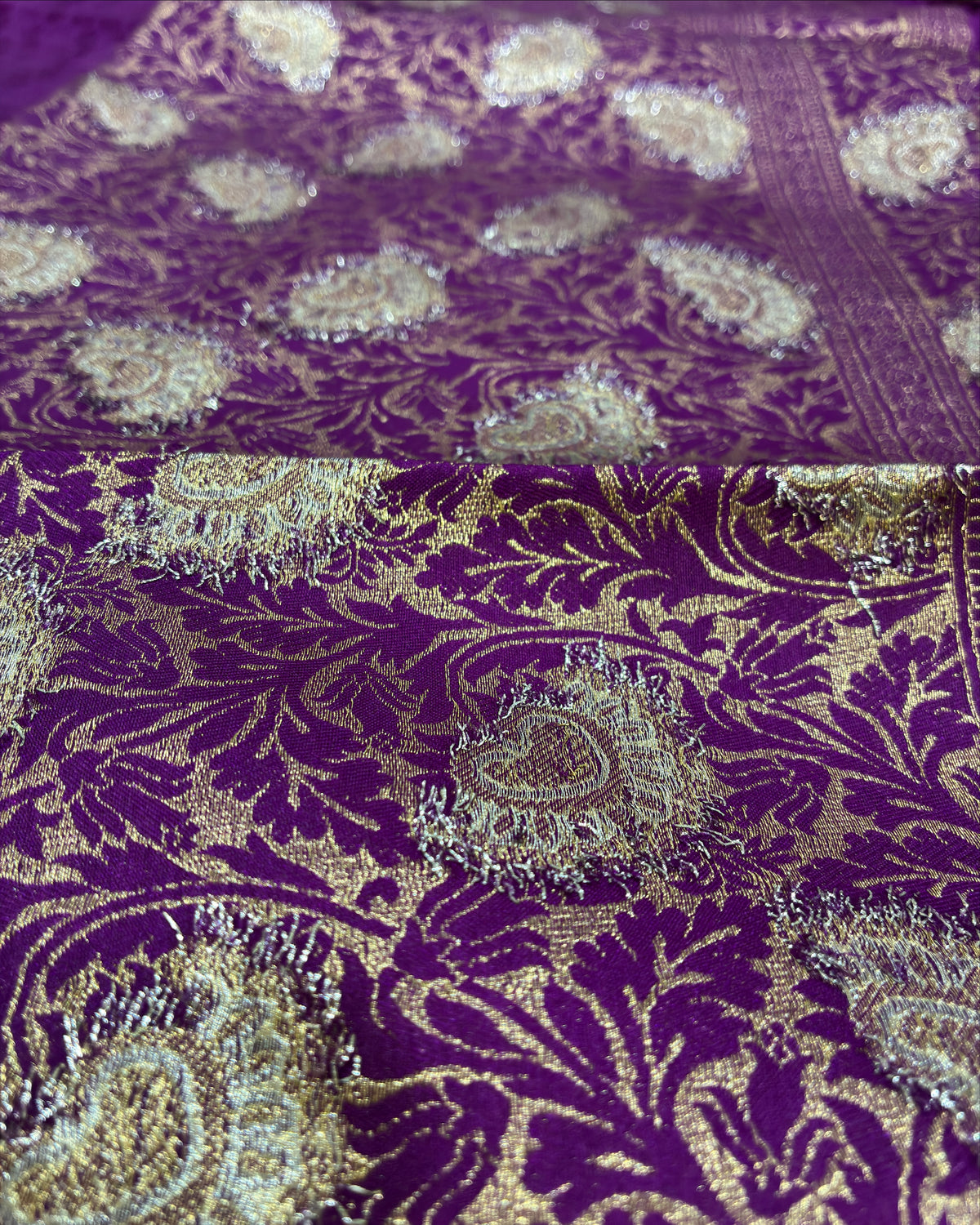 Manguri Silk Saree with Banarasi Zari Work