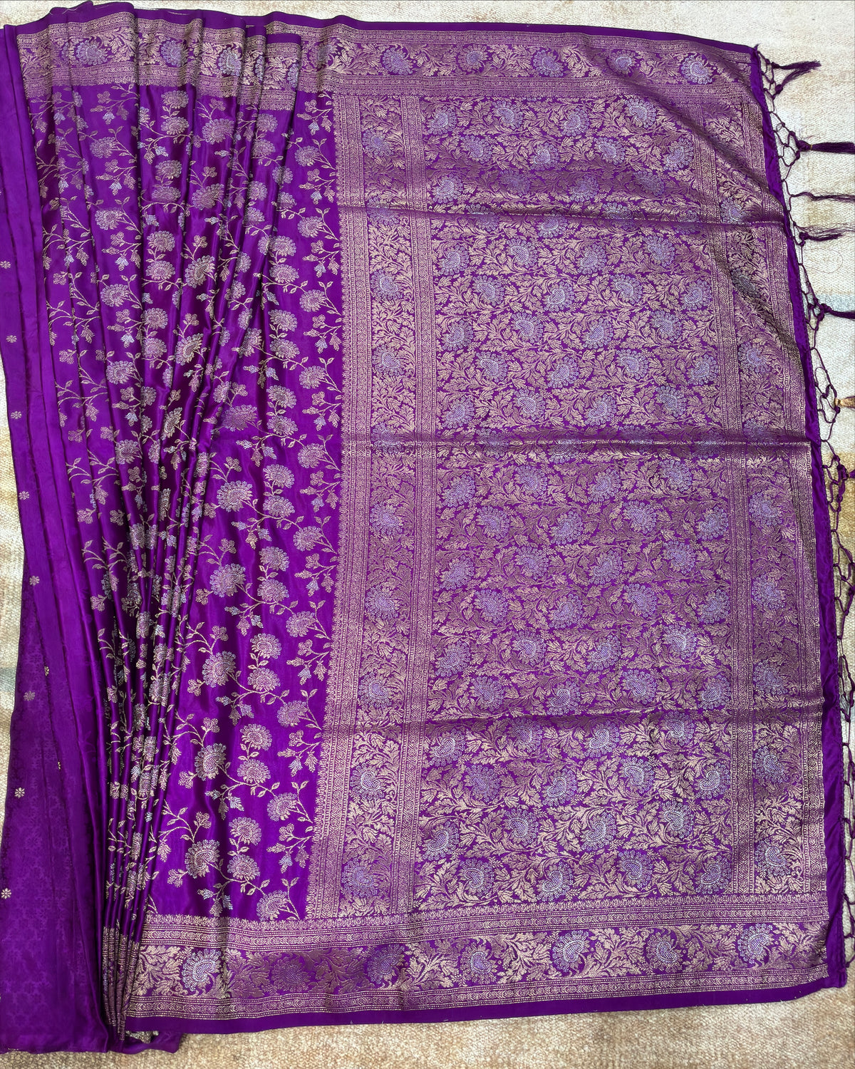 Manguri Silk Saree with Banarasi Zari Work
