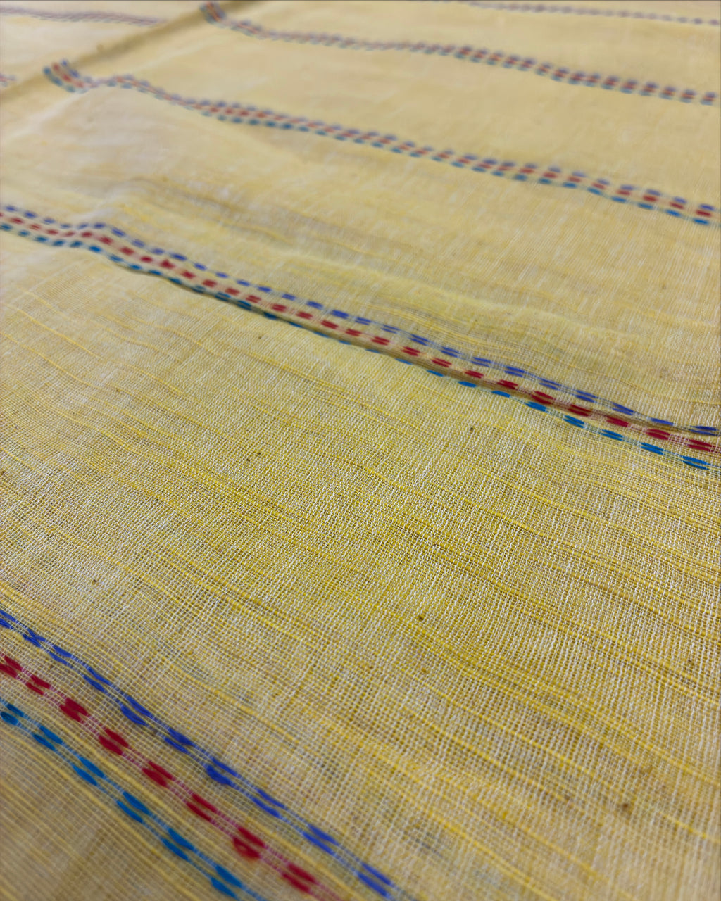 Butter Yellow Chatai Handloom Saree
