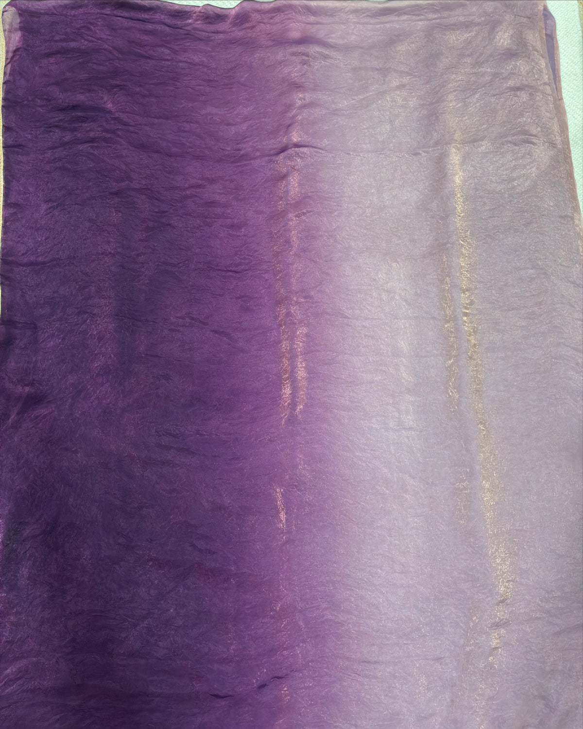 Silk Two-Tone Saree – Lavender Moon