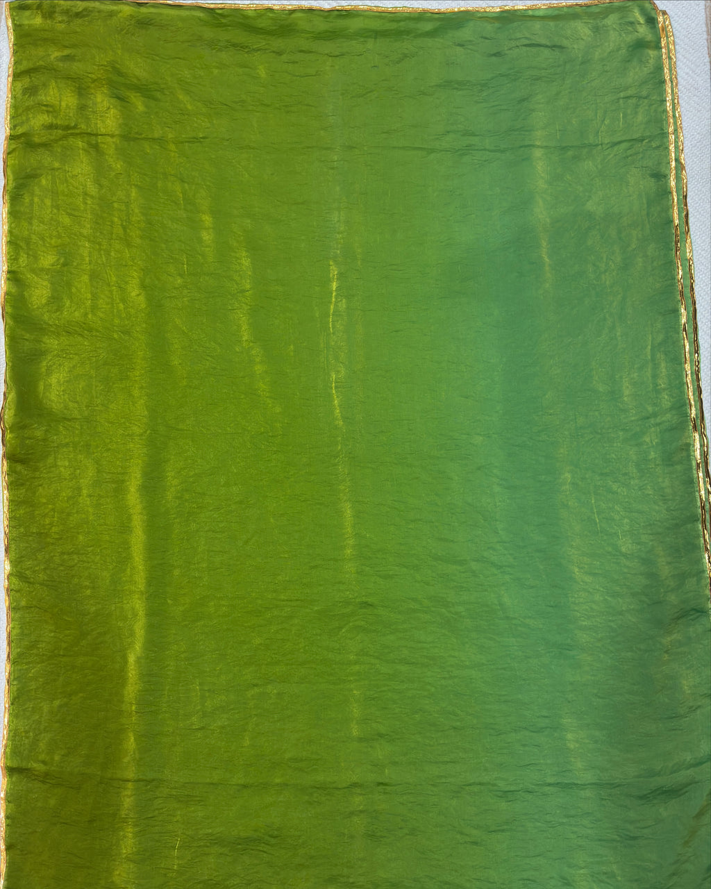 Meadow Elegance Two-Tone Saree