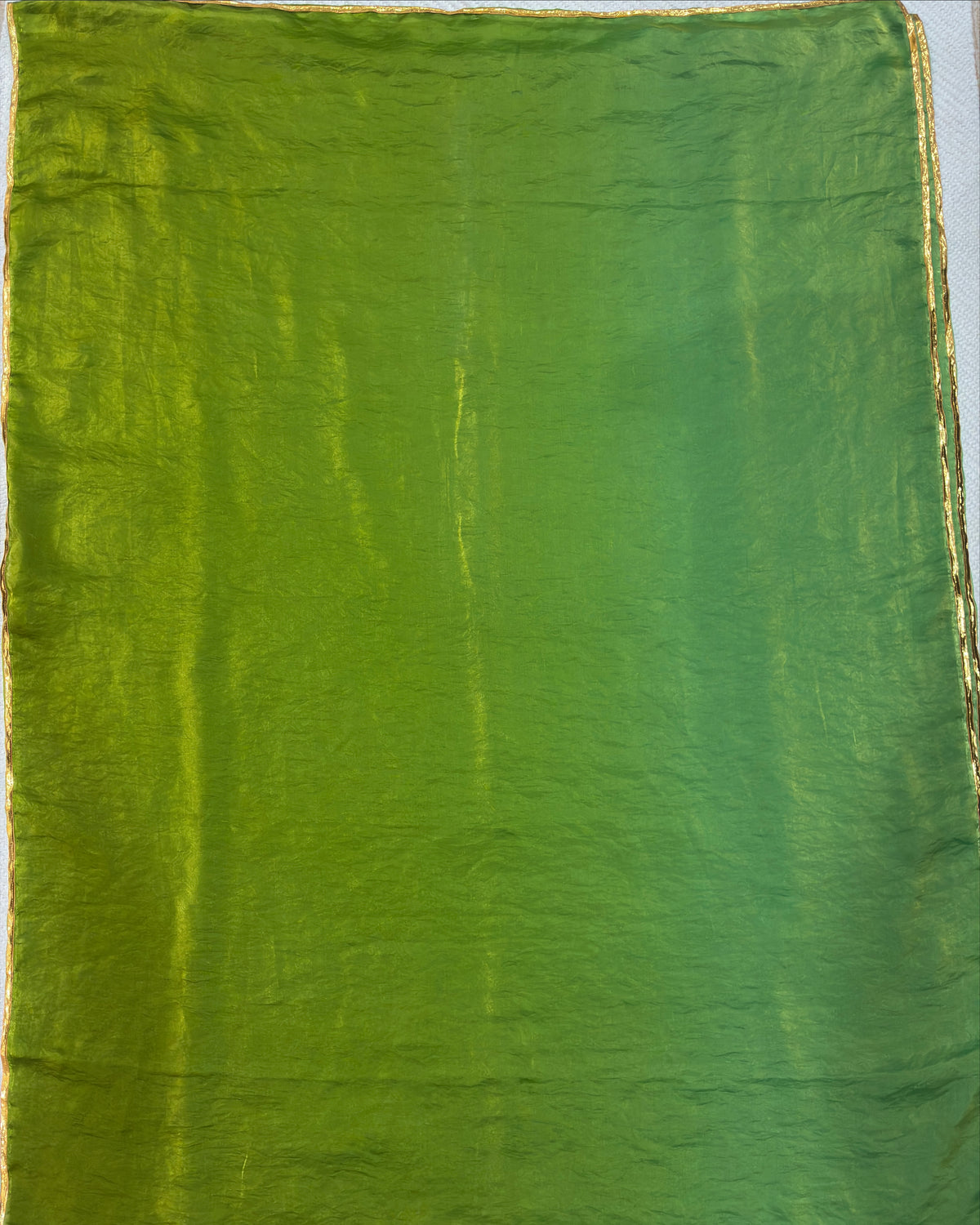 Meadow Elegance Two-Tone Saree