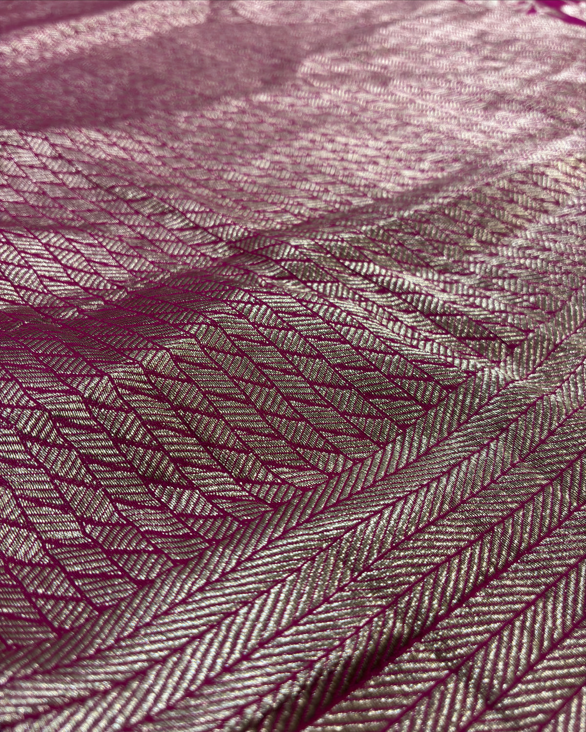 Magenta Crepe Silk Saree