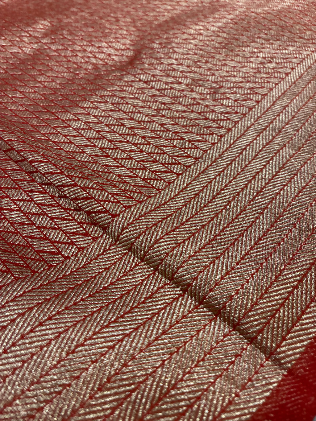 Orange Crepe Silk Saree