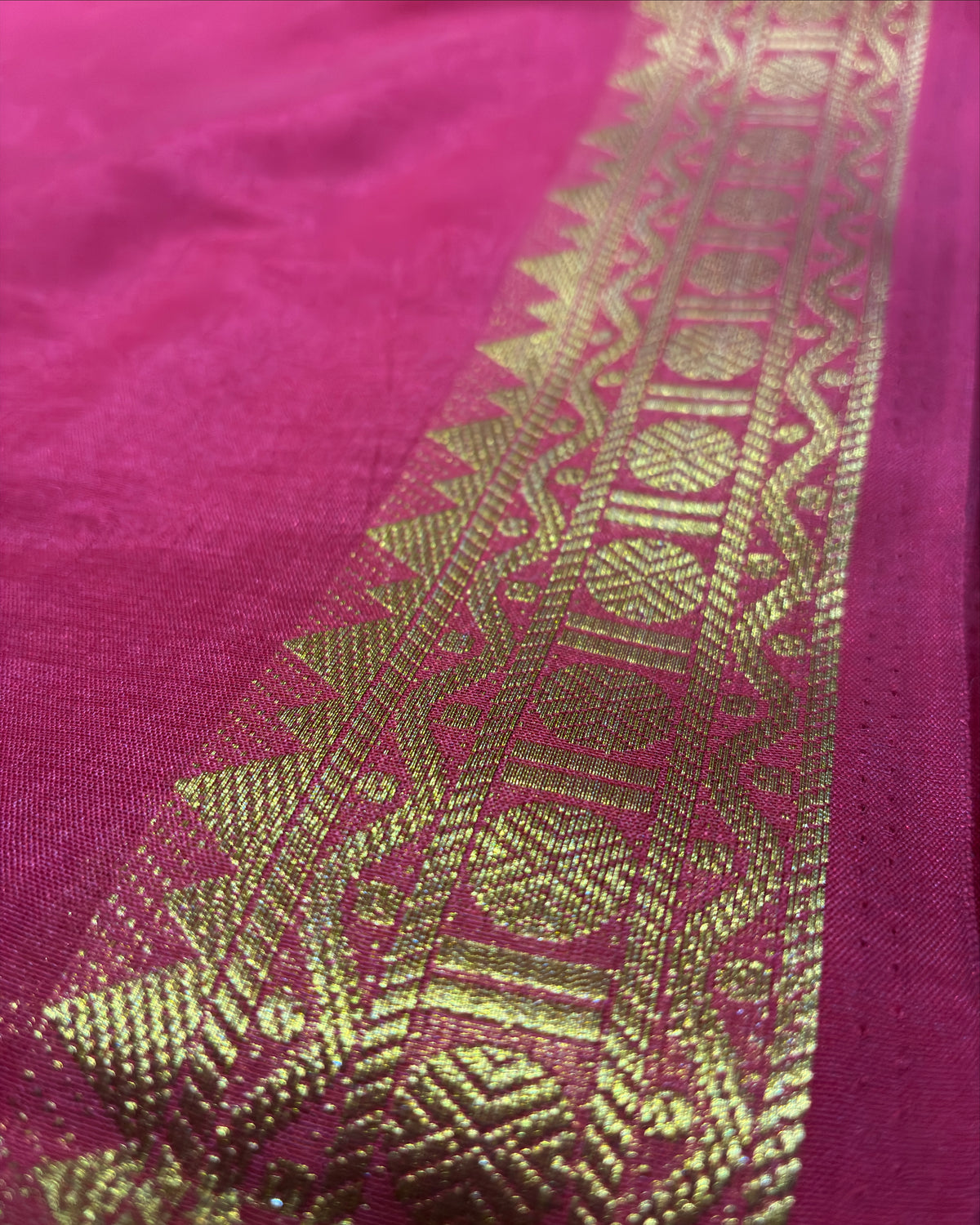 Red Mysore Silk Saree