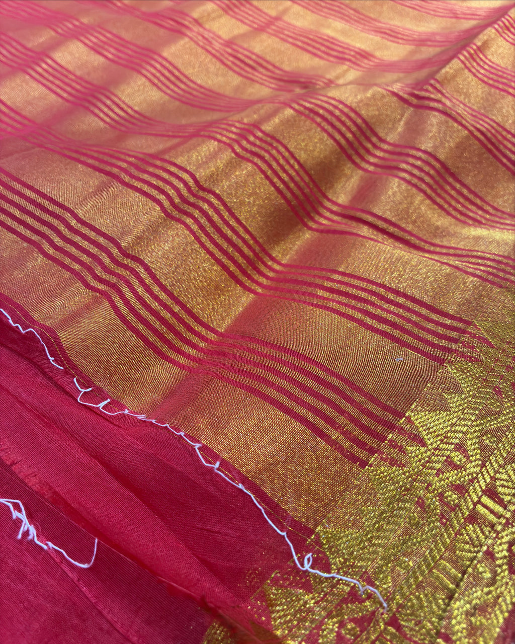 Red Mysore Silk Saree