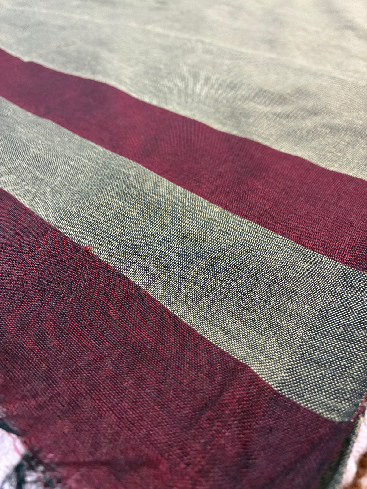 Maroon Khadi Saree with Ash Green Pallu