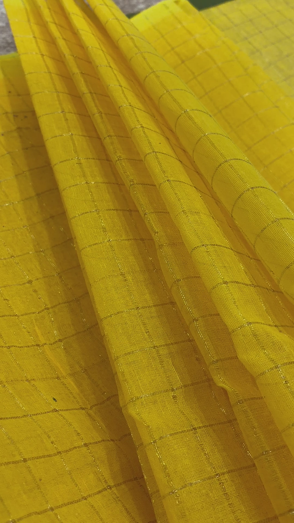 Yellow Handcrafted Madhubani Cut Saree
