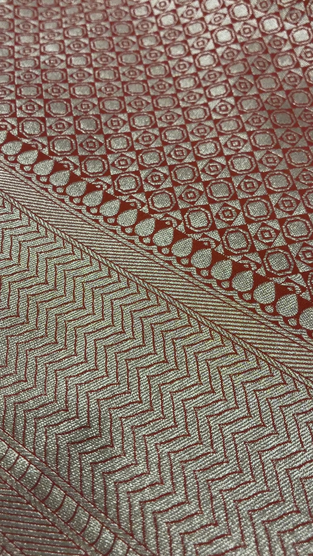 Swan Terracotta Orange Silk Saree
